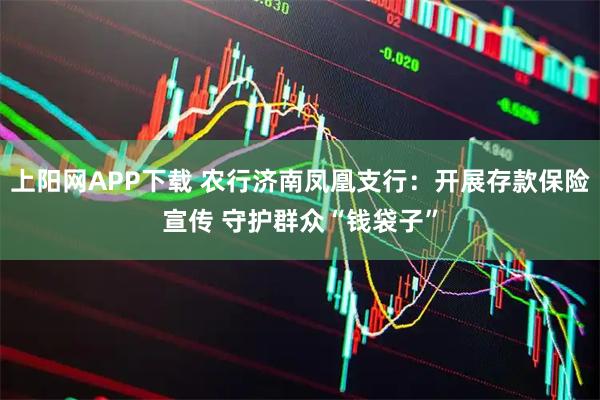 上阳网APP下载 农行济南凤凰支行：开展存款保险宣传 守护群众“钱袋子”